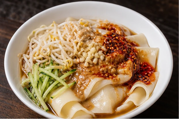 安康蒸麺を料理名に合わせて生成した3対2の料理写真