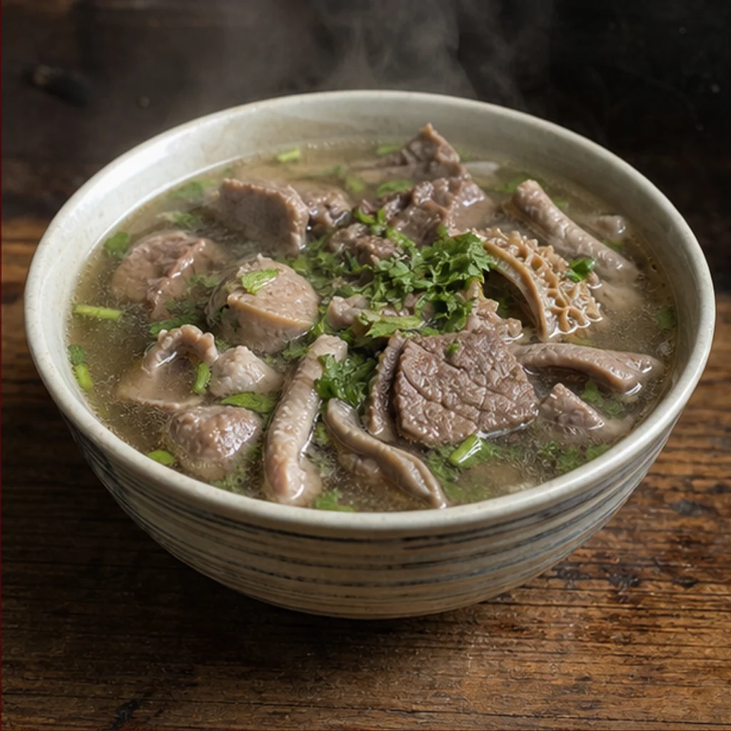 跷脚牛肉を料理名と地域の特徴に合わせて生成した料理写真