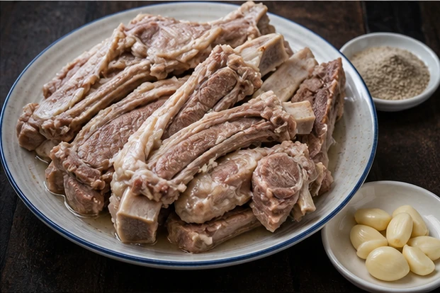 臨夏手抓羊肉を料理名に合わせて生成した3対2の料理写真